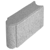 Grey concrete edging stone for landscaping projects.
