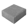 Gray concrete paver, 12x12 inch square, 60mm thick.
