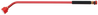 Dramm Sunrise 30-Inch Aluminum Rain Wand, red with comfortable grip.
