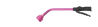 Pink aluminum watering wand with ergonomic grip, 16-inch length.
