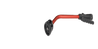 Dramm 16 Inch Kaleidoscope Rain Wand: Red aluminum wand with adjustable nozzle for precise watering.
