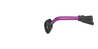 Purple 16-inch watering wand with adjustable nozzle and ergonomic grip.
