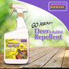 Bonide Go Away Deer & Rabbit Repellent, 32 fl oz ready-to-use spray, protects fruits, vegetables, & ornamentals.
