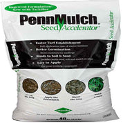 PennMulch Seed Accelerator: 40 lbs bag, improved formula with tackifier, for faster turf establishment & better germination.
