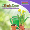 Plant starter kit with daffodils, potting soil, and watering can.
