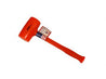 Hulton Tool #4 Deadblow Hammer, orange, plastic head & handle for reduced rebound

