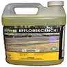 Yellow efflorescence cleaner for concrete and natural stone, shown in a large plastic jug.
