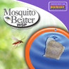 Water-soluble mosquito control pouch dissolving in water, effective pest elimination.
