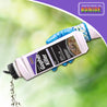 Gopher Killer poison bait being poured onto grass,  effective rodent control for lawns and gardens.
