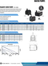 Submersible pond pump with flow control valve, detailed specs & dimensions.
