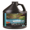 One-gallon jug of pond treatment, showcasing blue enzyme and colorant; ideal for larger ponds and water features.
