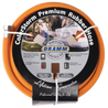 50-foot orange rubber hose, crush-proof couplings, and a lifetime guarantee.
