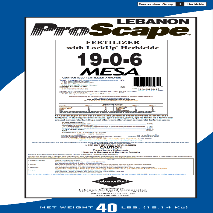 ProScape 19-0-6  33% MESA w/ Lockup Post-Emergent
