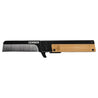 Gerber Quadrant Knife - Bamboo: Black, stainless steel blade with a natural bamboo handle.
