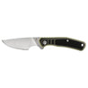 Gerber Downwind Caper knife:  serrated blade, olive drab and black handle.
