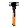 Fiskars 3-pound club hammer with durable orange grip
