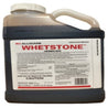 One-gallon jug of dark brown herbicide with detailed label instructions.
