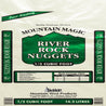 Mountain West River Rock Nuggets, 1/2 cubic foot bag, natural landscaping rock for weed control & insulation.
