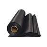 Rolled black EPDM rubber pond liner, thick and durable, for water features.
