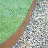 6" 16 GA raw roll top untreated steel edging for landscaping
