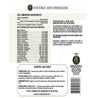 Soluble mycorrhizae product label; details ingredients, application rates for transplanting, potting, gardens, and established plants.
