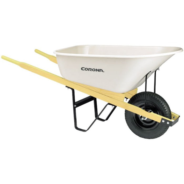 Corona Steel Wheelbarrow - Wood handles